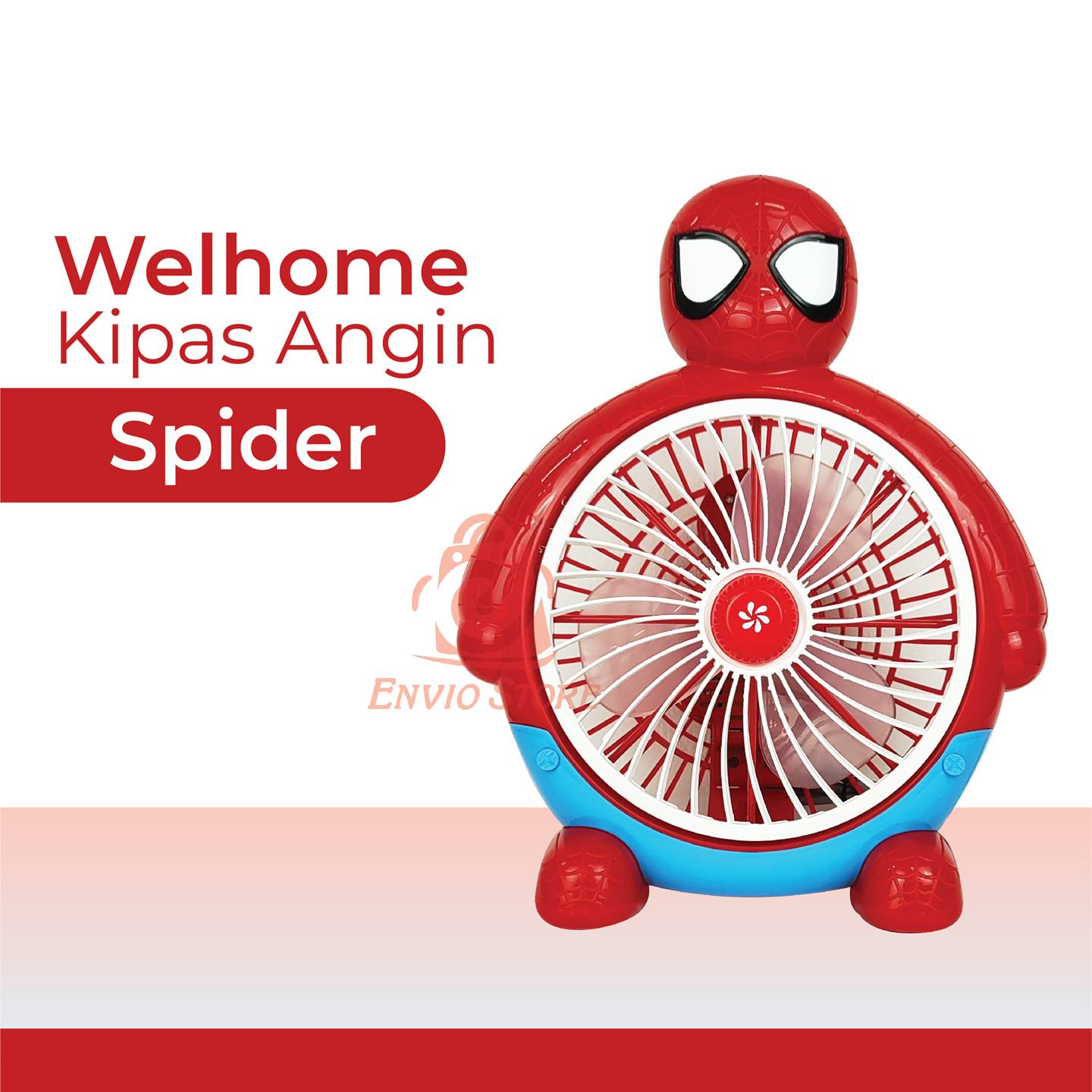 Welhome Kipas Angin Listrik Karakter - SPIDERMAN (WH-203S)