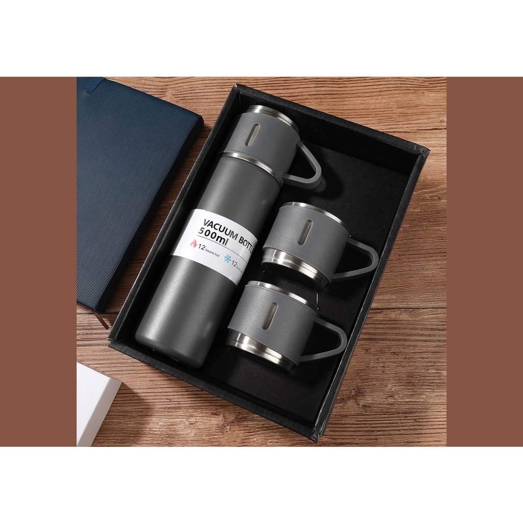 Termos Sultan Vacuum Flask Set 500ml - GREY