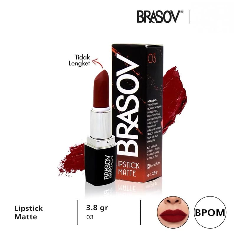 Brasov Lipstick Matte 3.8gr - 03
