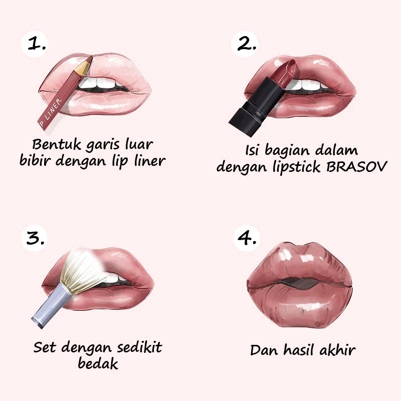 Brasov Lipstick Matte 3.8gr - 06