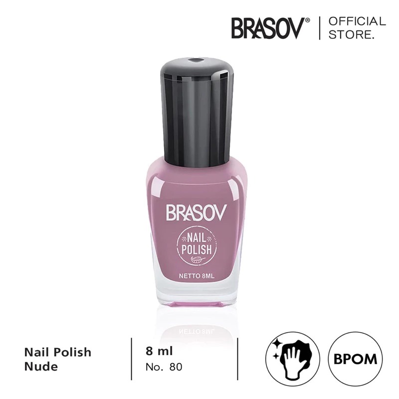 Brasov Nail Polish Nude 8ml (Cat Kuku / Kutek) - 80