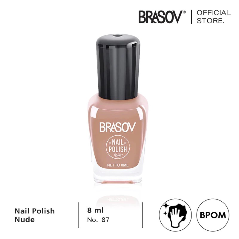 Brasov Nail Polish Nude 8ml (Cat Kuku / Kutek) - 87