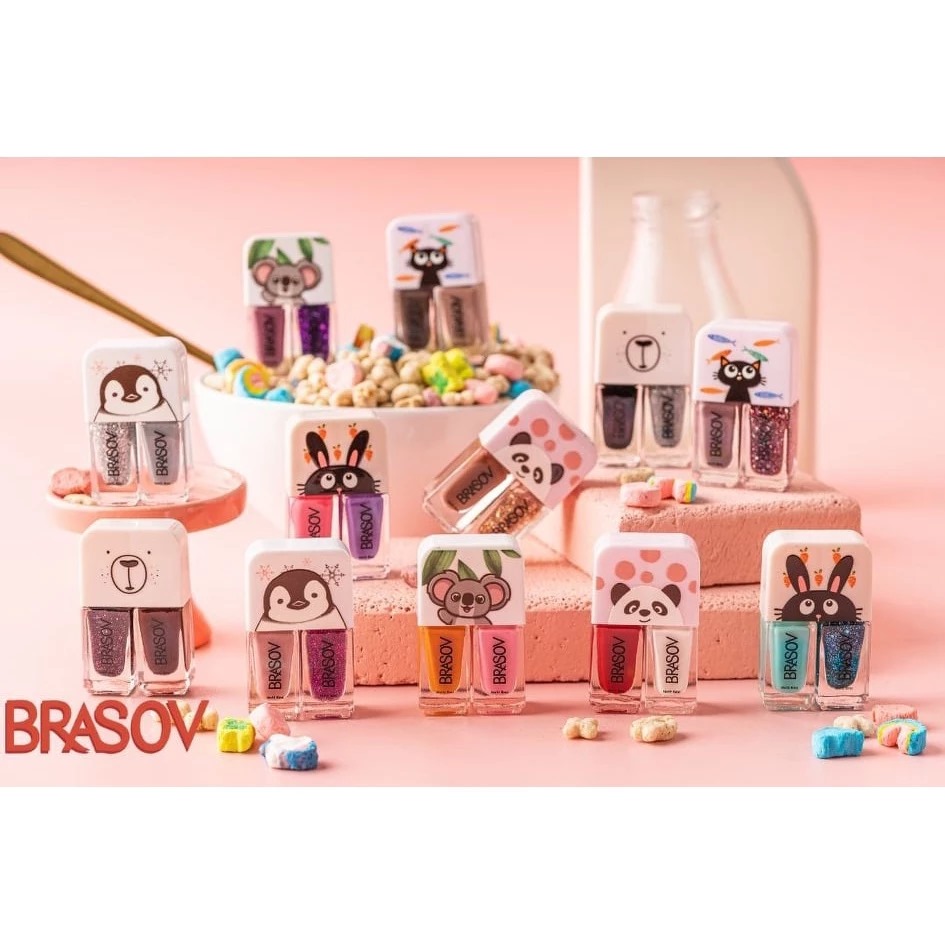 Brasov Nail Polish 2in1 Karakter 104-127 (Cat Kuku / Kutek 2x6ml)