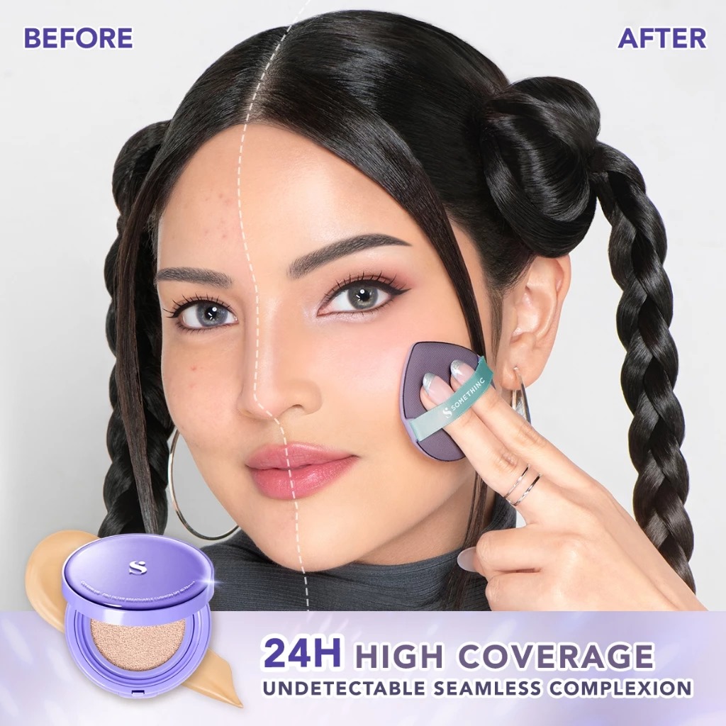Somethinc Coverblur Pro Filter Breathable Cushion SPF40 PA++++ 12gr - W01 Bijoux