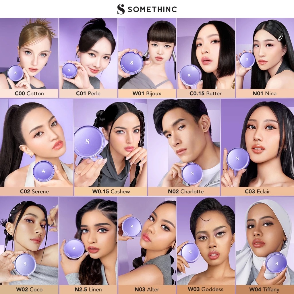 Somethinc Coverblur Pro Filter Breathable Cushion SPF40 PA++++ 12gr - N01 Nina