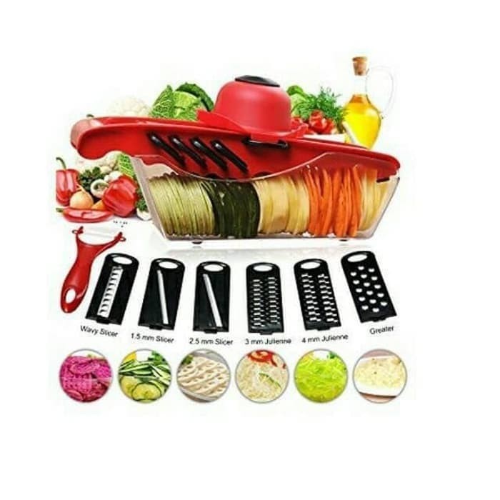 Mandoline Slicer Vegetable Cutter 7in1 - Parutan Serbaguna