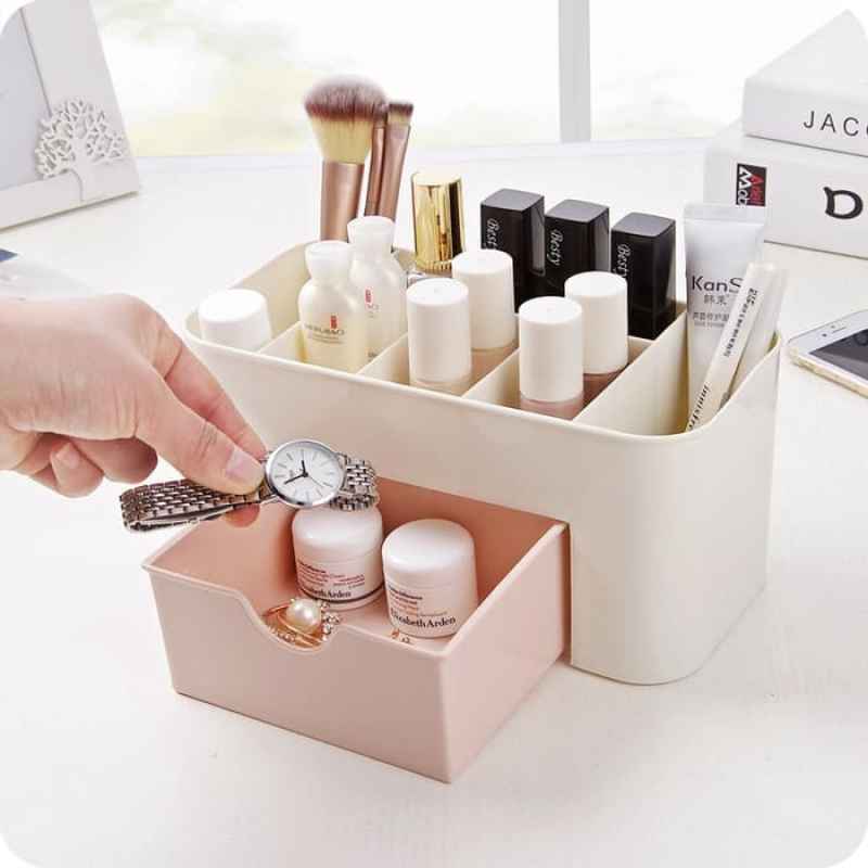 TRI J - Laci Kosmetik Mini - HIJAU (Rak Kosmetik Plastik)
