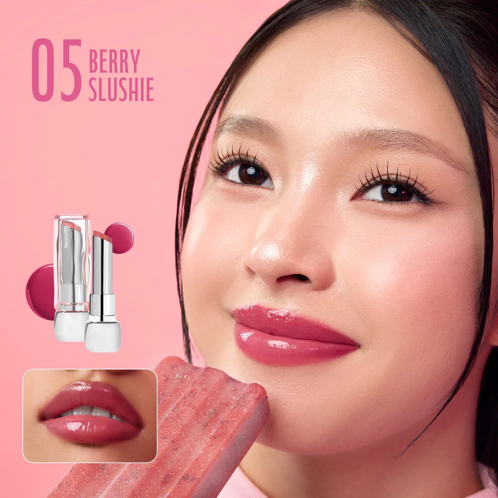 Wardah Glossicle Peptide Balm 3.2gr - 05 Berry Slushie