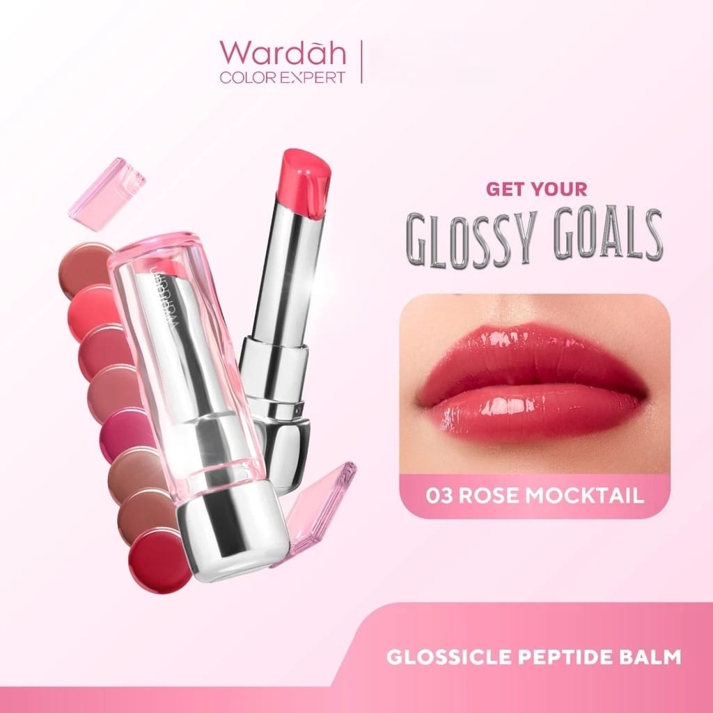 Wardah Glossicle Peptide Balm 3.2gr - 06 Frosty Cocoa