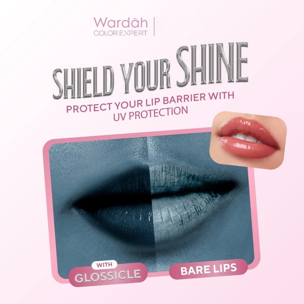 Wardah Glossicle Peptide Balm 3.2gr - 06 Frosty Cocoa