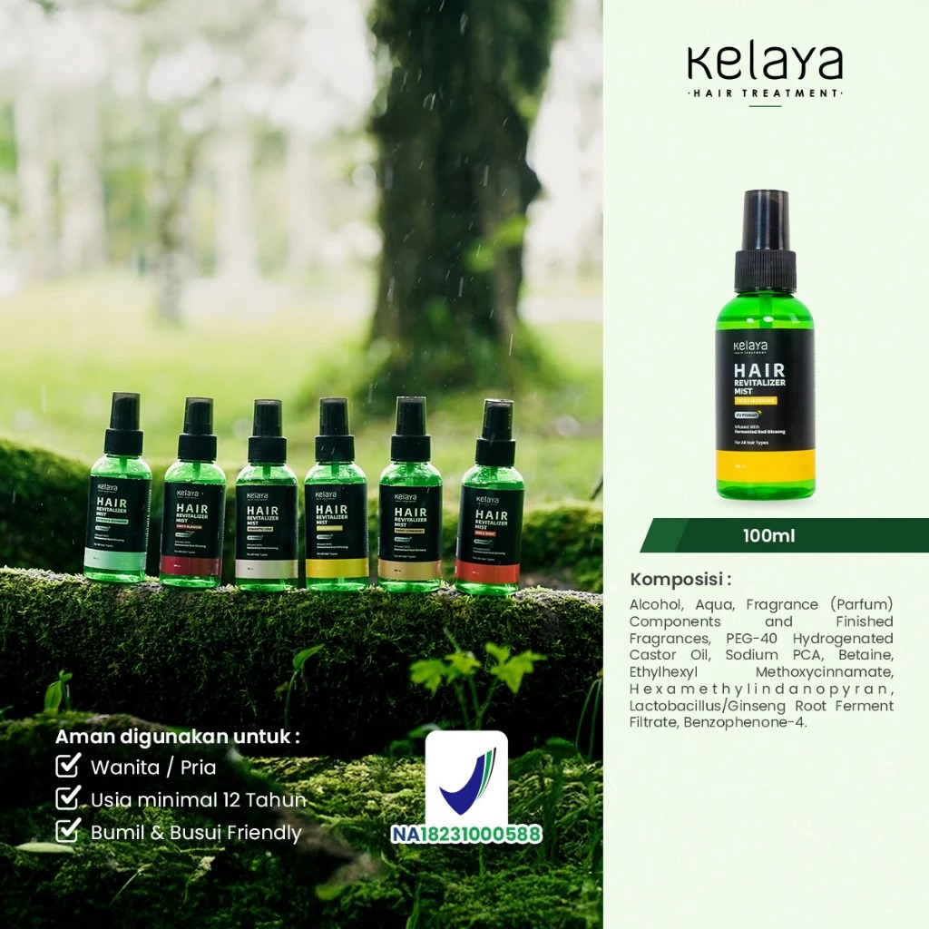 Kelaya Hair Treatment Hair Revitalizer Mist 100ml - Fresh Morning