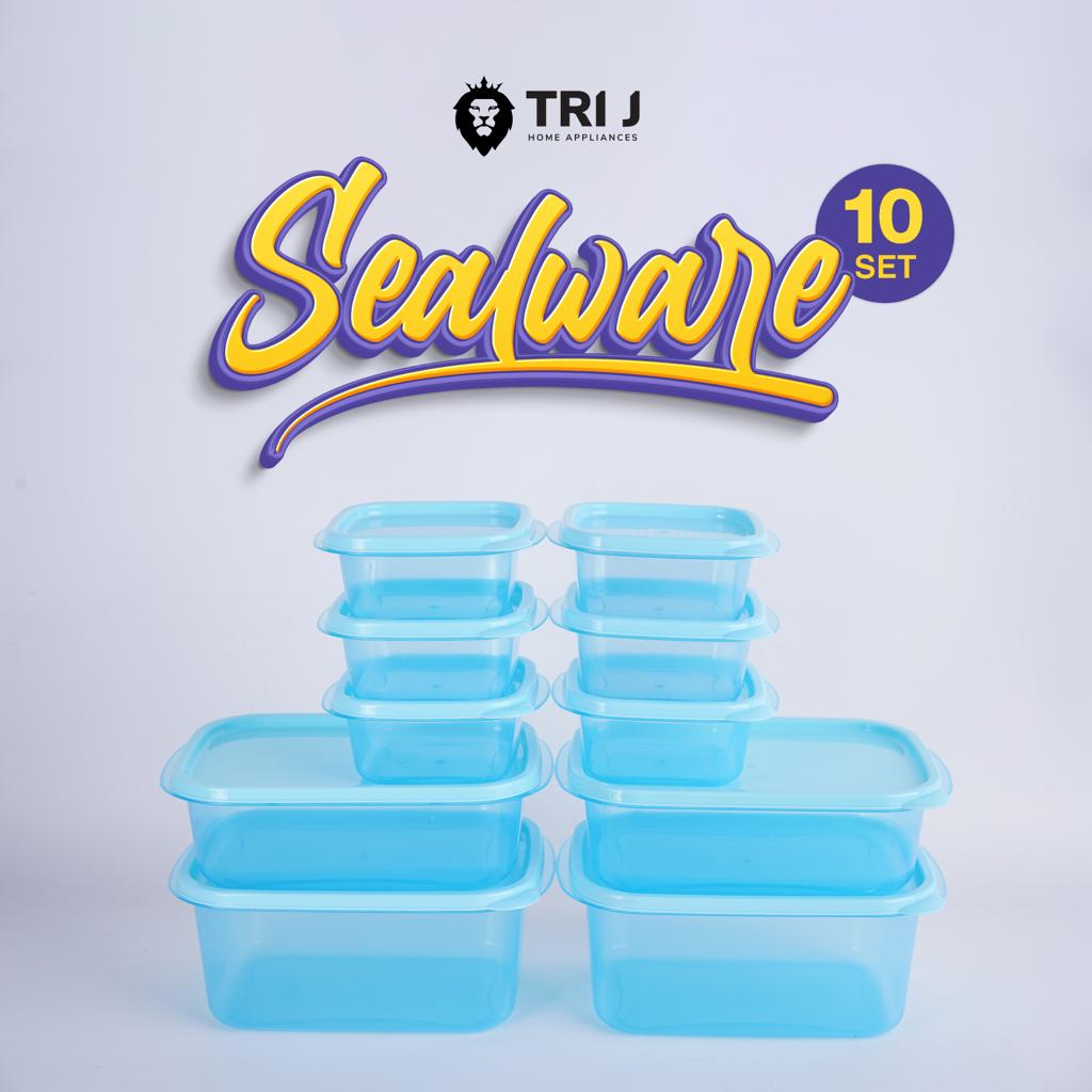 TRI J - Sealware Kotak Makan Set Isi 10 - PINK (Food Container Box)