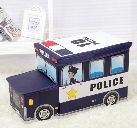 Storage Box Kotak Mainan Transportasi (Bus/Police)
