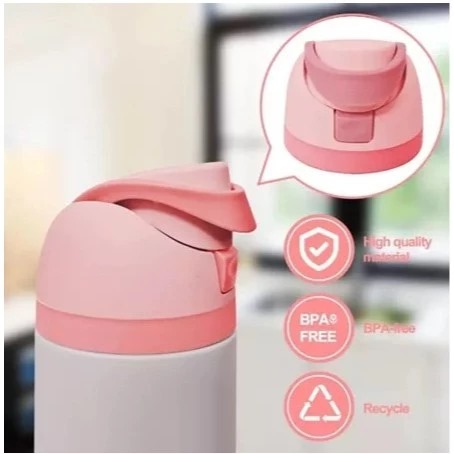 Tumblr Premium Stainless Warna Warni 560ml (2376) - CREAM (Botol Tahan Panas Dingin)