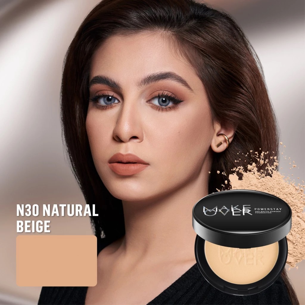 Make Over Powerstay Matte Powder Foundation 24H Oil Control 10gr - N30 Natural Beige