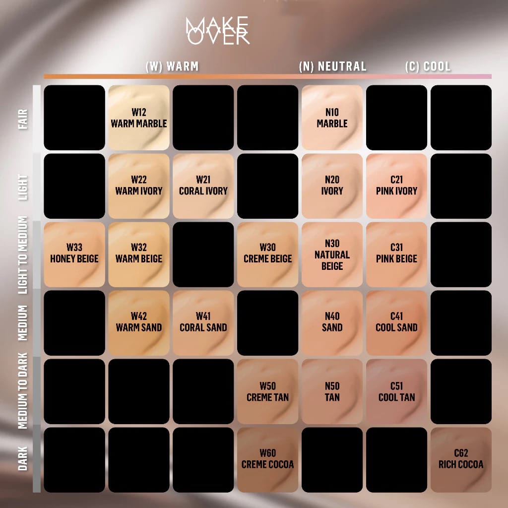 Make Over Powerstay Weightless Liquid Foundation 24H Oil Control 40ml - N10 Marble