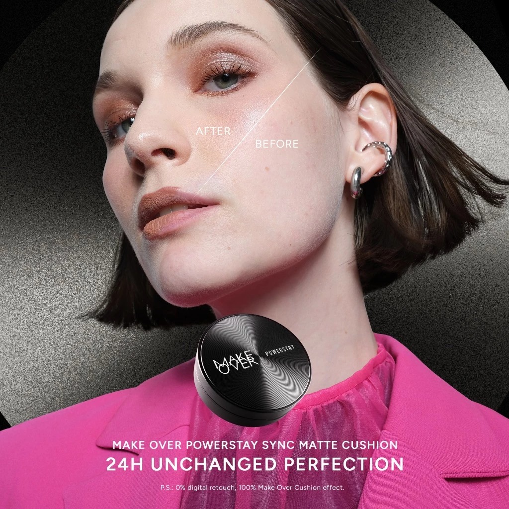 Make Over Powerstay Sync Matte Cushion 24H Strongwear 12gr - W22 Warm Ivory