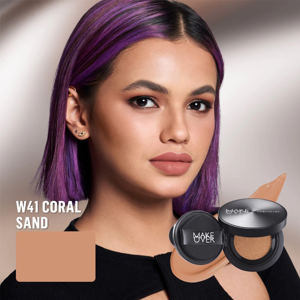 Make Over Powerstay Sync Matte Cushion 24H Strongwear 12gr - W41 Coral Sand