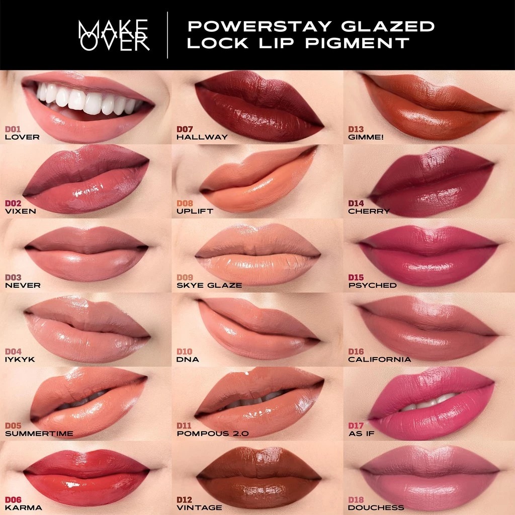 Make Over Powerstay Glazed Lock Lip Pigment 3gr - D04 Iykyk