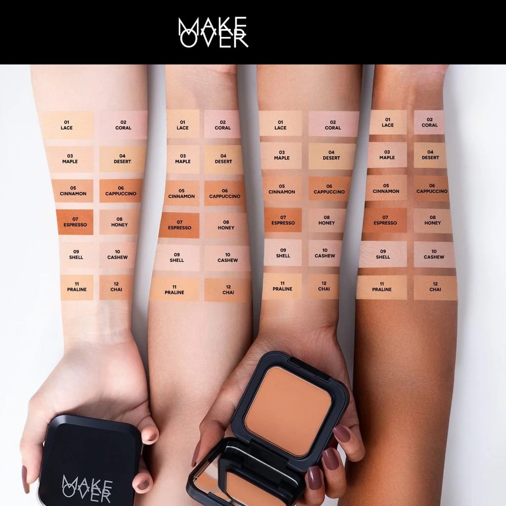 Make Over Perfect Cover Powder Foundation 10gr - 08 Honey (N30)