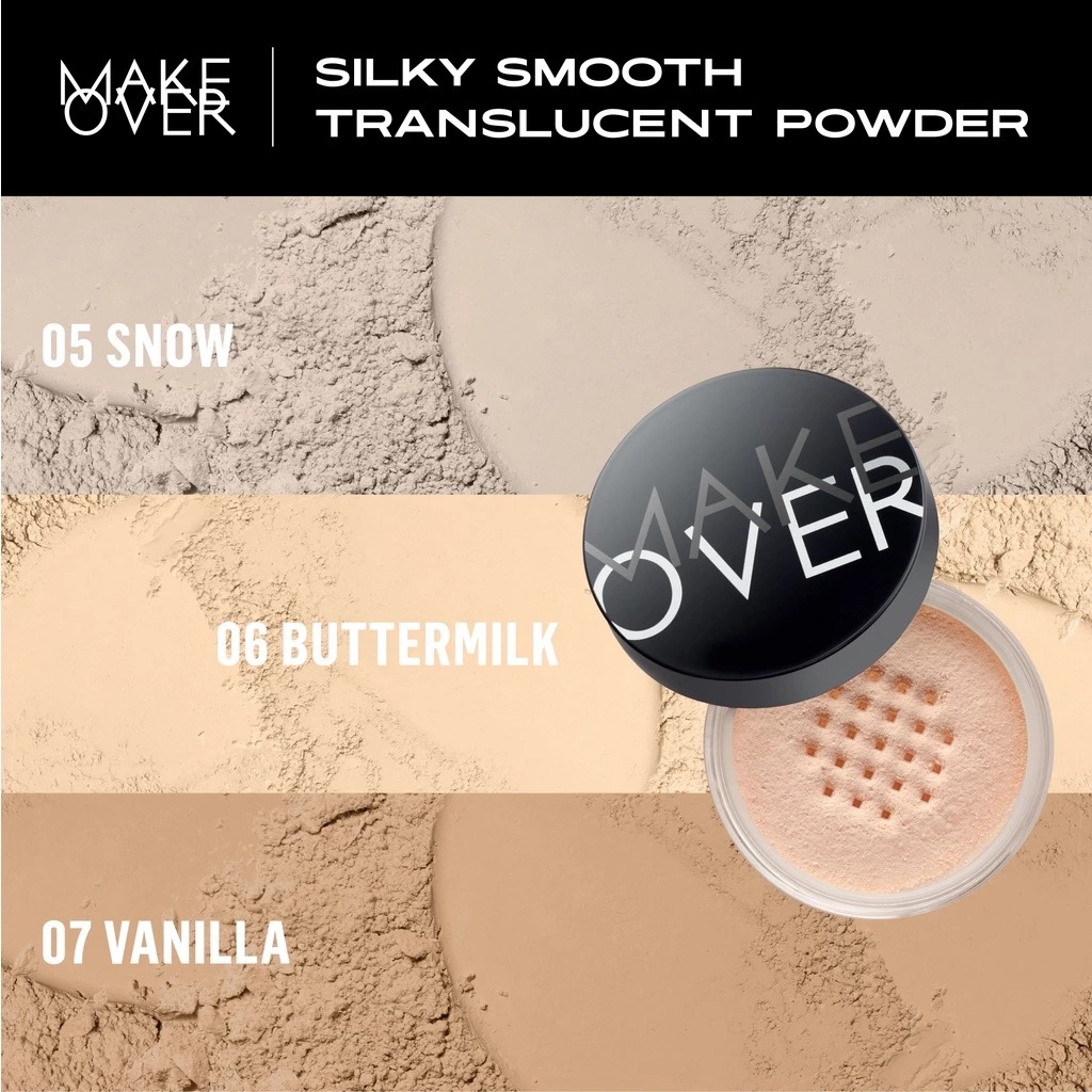 Make Over Silky Smooth Translucent Powder 35gr - 07 Vanilla