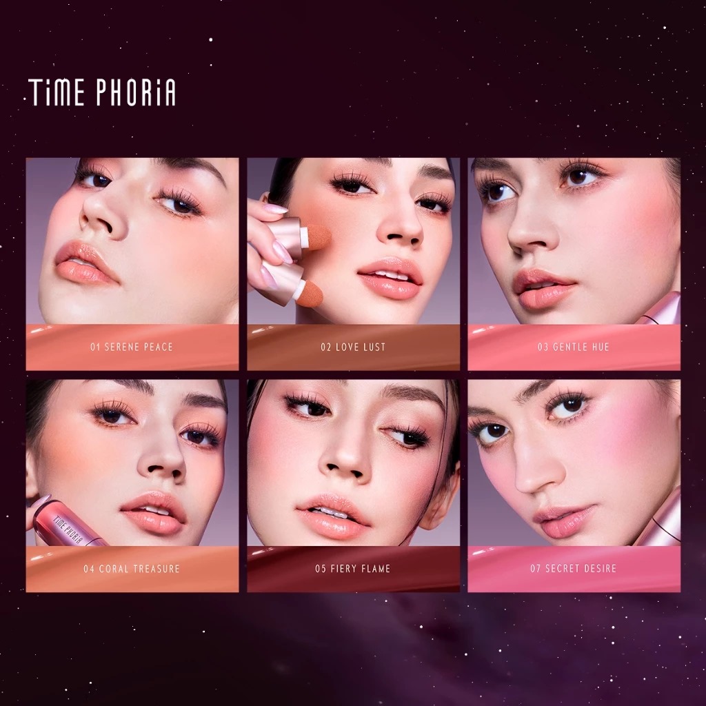 Time Phoria Pandora Cheek Liquid Blush 5gr - 01 Serene Peach