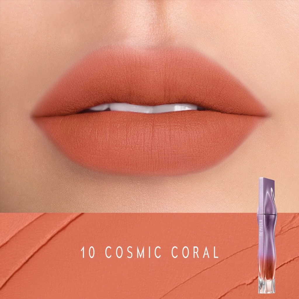 Time Phoria Nebula Velvet Lip Cream 4ml - 10 Cosmic Coral *