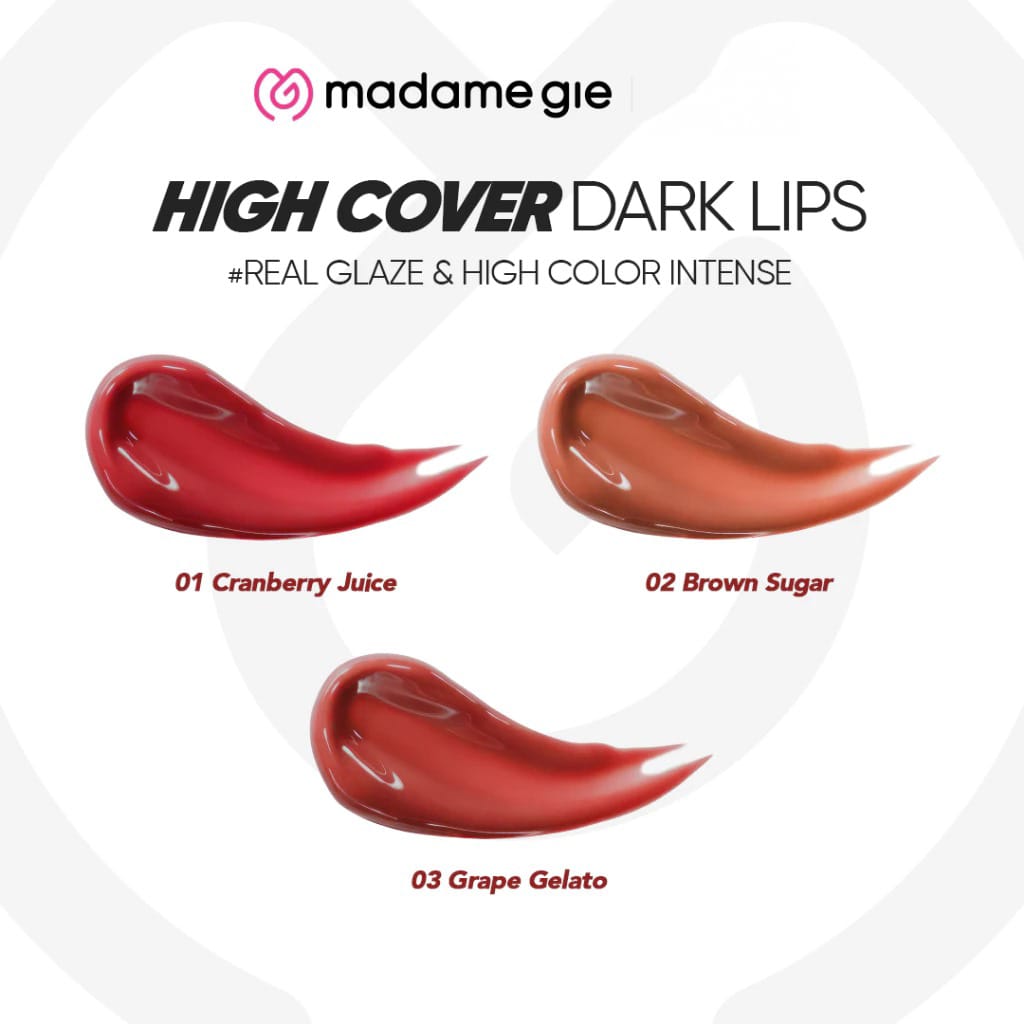Madame Gie Look Glassy Lip Glaze 1.5ml - 02 Brown Sugar