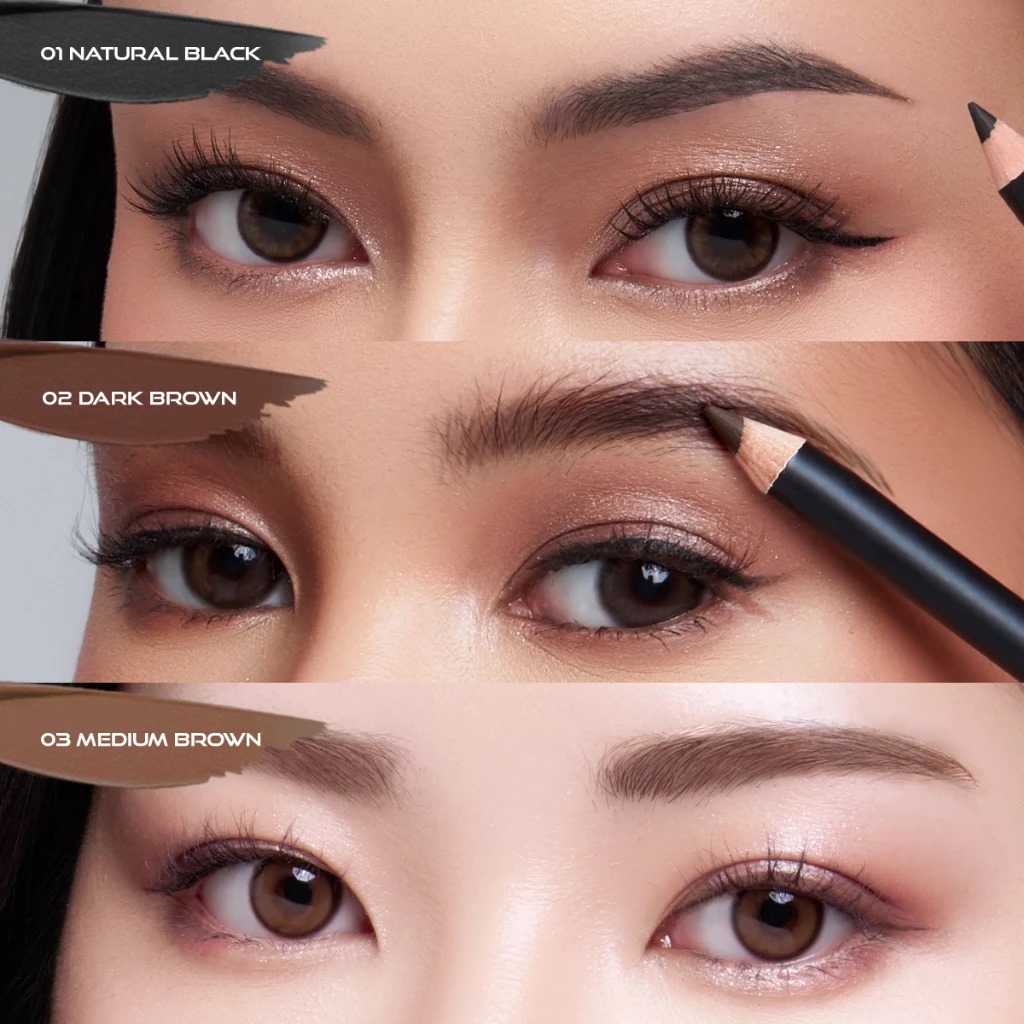 Implora Urban Eyebrow Pencil 2.5gr - 01 Natural Black (Pensil Alis)