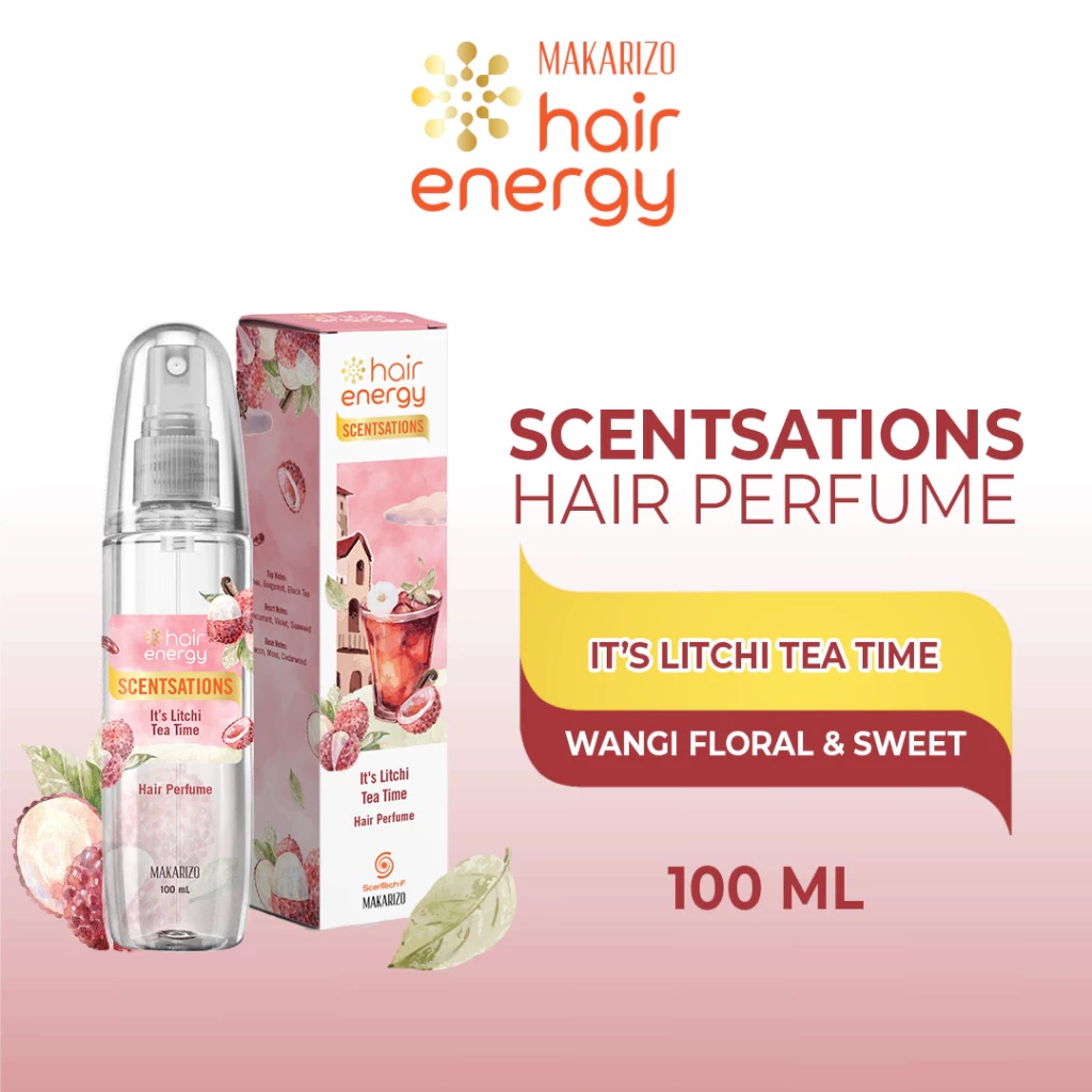 Makarizo Hair Energy Scentsations Hair Perfume 100ml - It's Litchi Tea Time