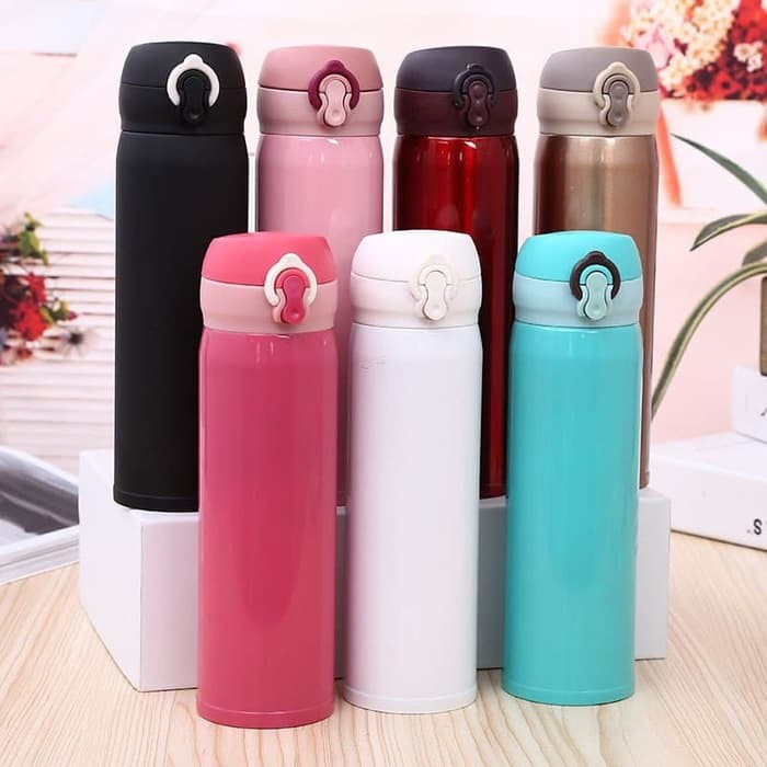 Termos KANCING POLOS 500ml - TOSCA (Botol Minum Tahan Panas & Dingin)