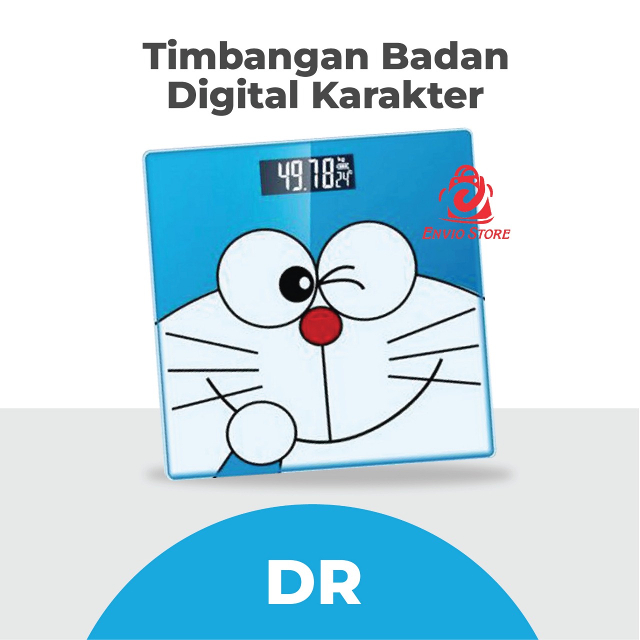 Timbangan Badan Digital Karakter - DORAEMON (26x26cm)