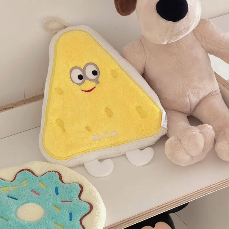 Handuk Tangan Mini Motif - ROTI KUNING (Lap Tangan / Serbet / Wash Cloth) (22cm x 17cm)