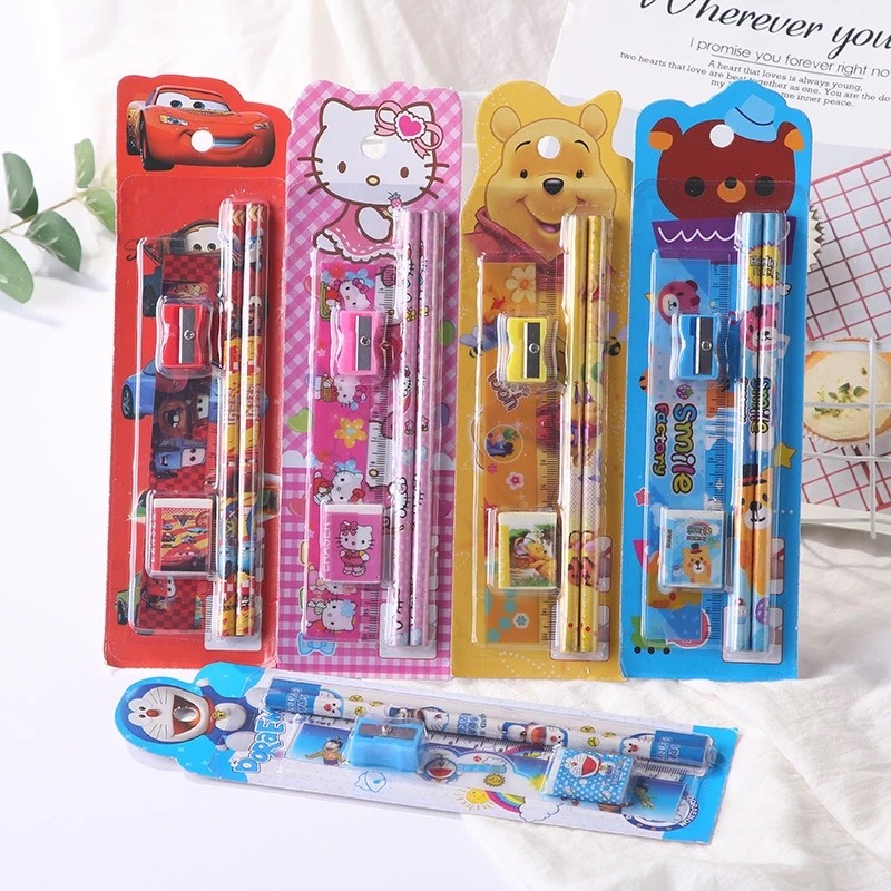 Alat Tulis Karakter Set Mini 5in1 - HELLO KITTY