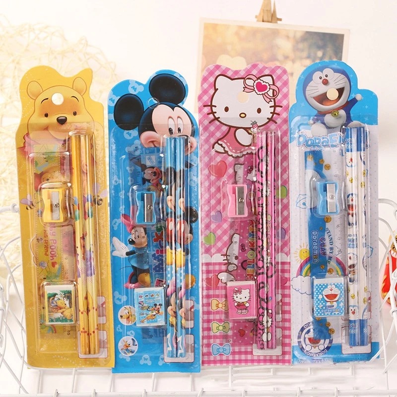 Alat Tulis Karakter Set Mini 5in1 - DORAEMON