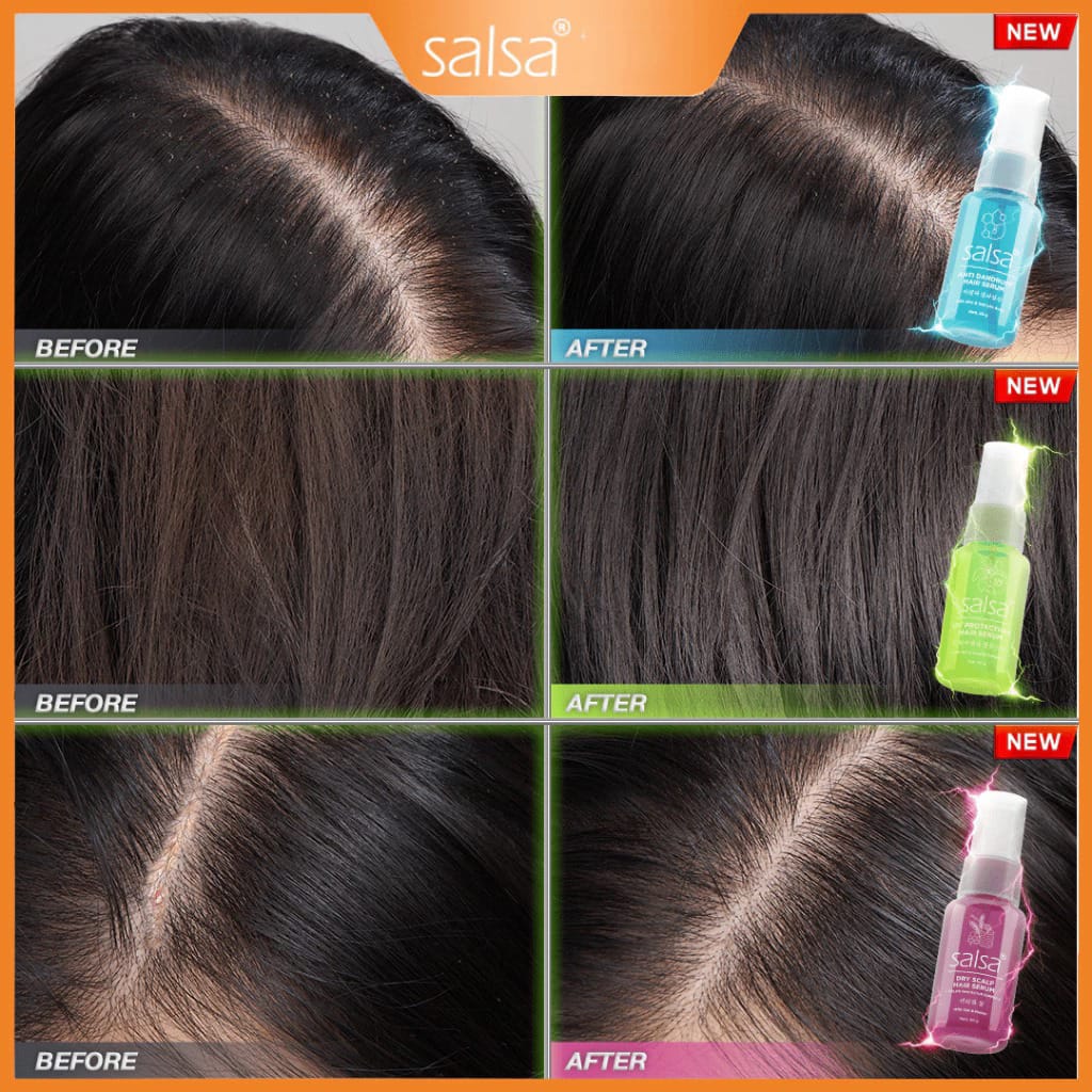 Salsa Hair Serum 80ml - UV Protection (Hijau)