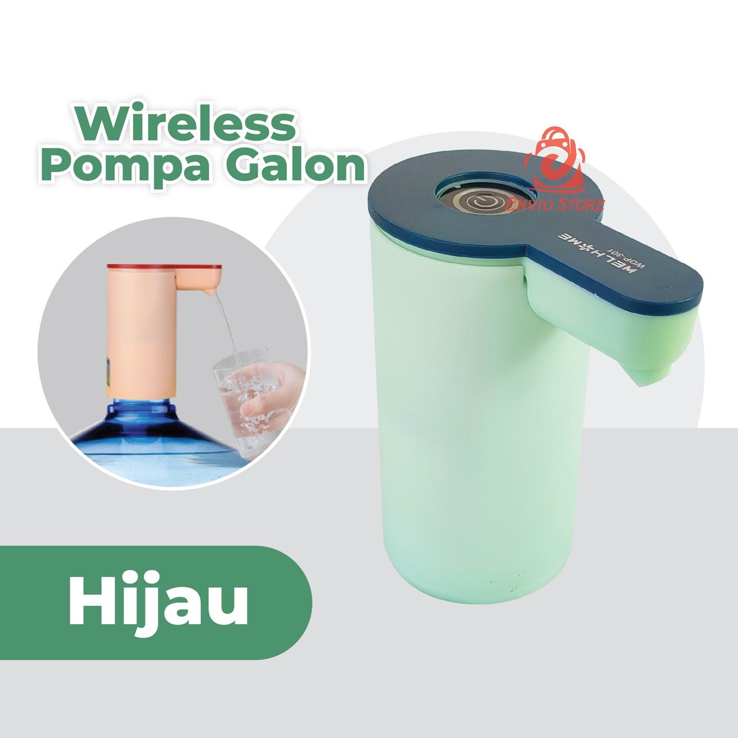 Welhome Pompa Galon Elektrik 1200mAh - HIJAU (WDP-301)