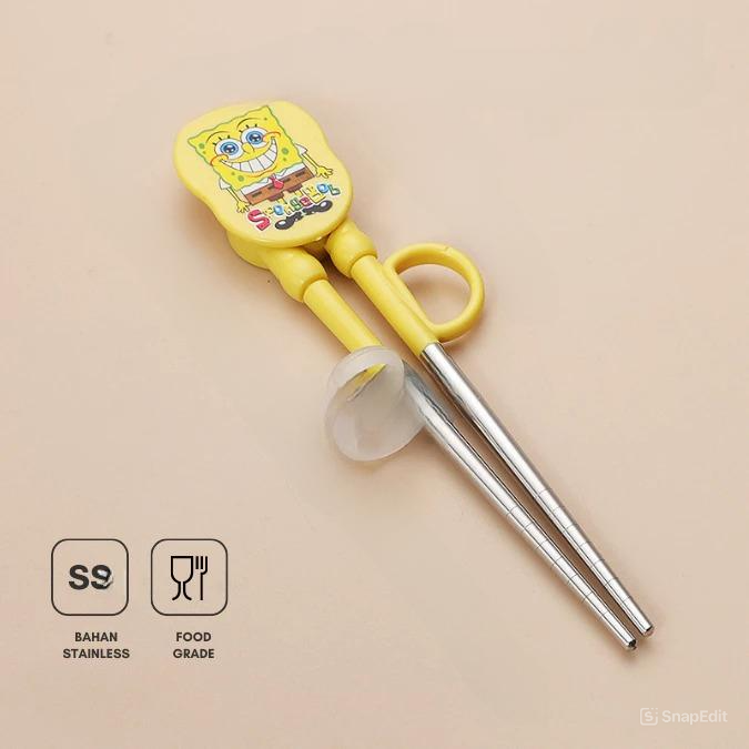 Sumpit Belajar Anak - SPONGEBOB (Sumpit Anak Kartun)