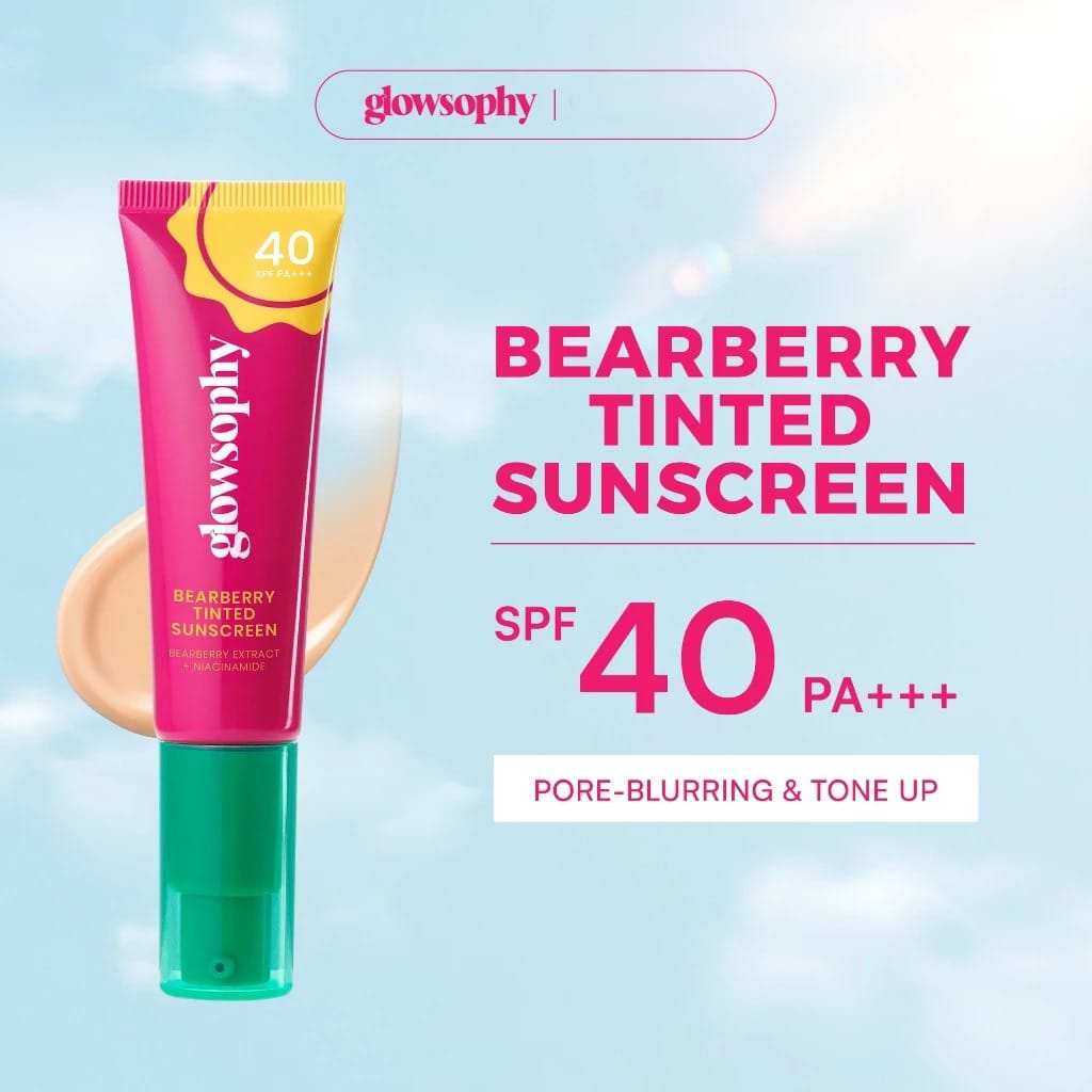 Glowsophy Bearberry Tinted Sunscreen SPF40 PA+++ 30ml