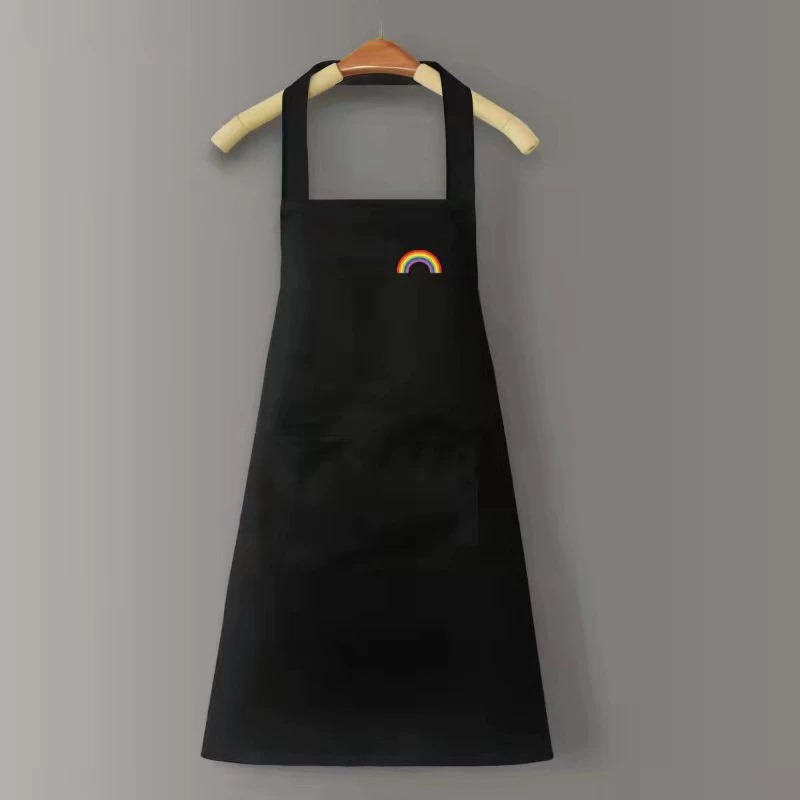 Celemek Masak Polos PVC Premium - HITAM (Apron Masak Anti Air)
