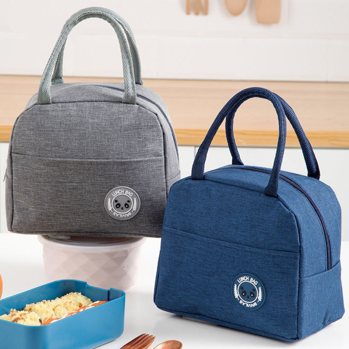 Tas Bekal Polos Oxford - NAVY (Insulated / Cooler Lunch Bag)