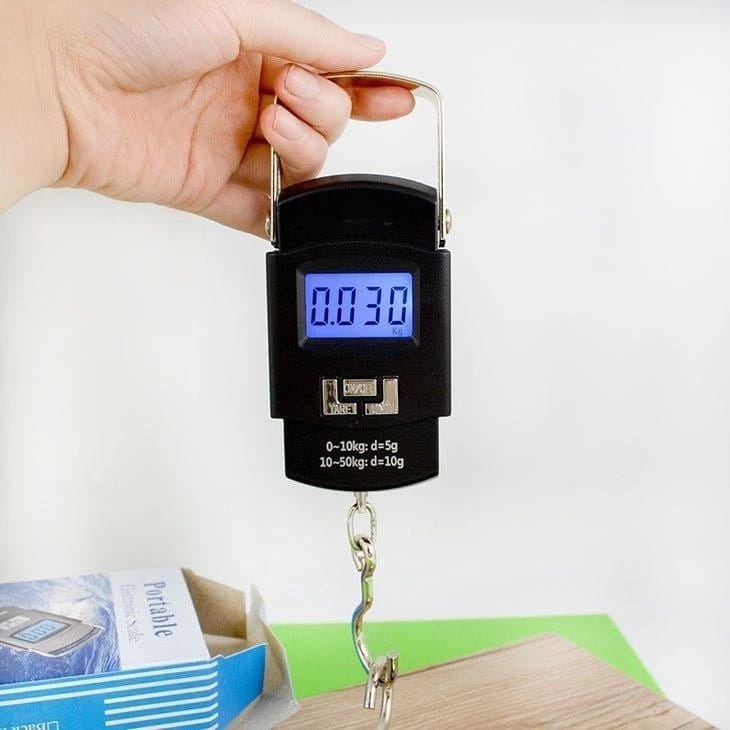 (NEW) Timbangan Gantung HITAM 50kg (WH-A08) - Portable Electronic Scale / Timbangan Digital