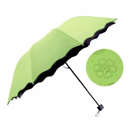 Payung Lipat Magic Motif 3D - HIJAU (Magic Umbrella)