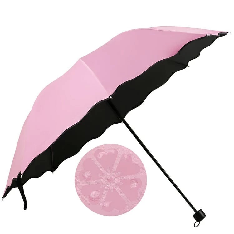 Payung Lipat Magic Motif 3D - PINK (Magic Umbrella)