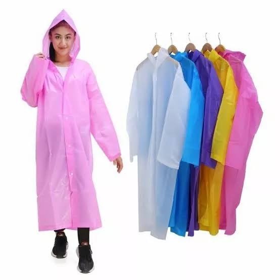 Jas Hujan Ponco Eva DEWASA - KUNING (Lightweight Raincoat)