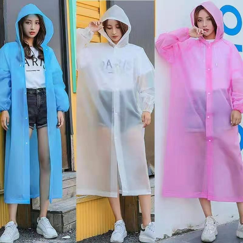 Jas Hujan Ponco Eva DEWASA - UNGU (Lightweight Raincoat)