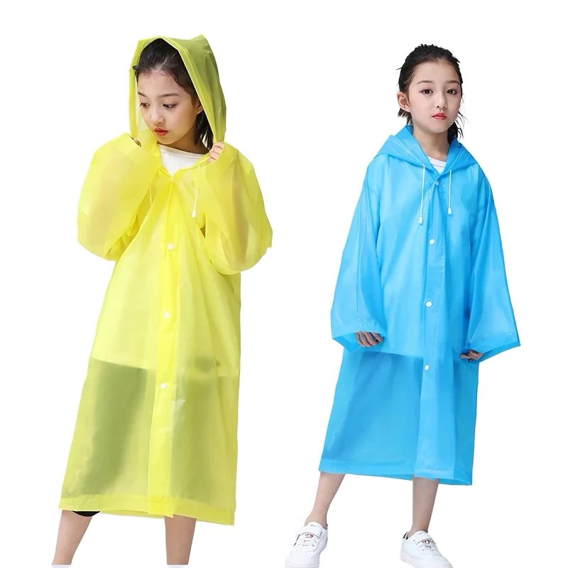 Jas Hujan Ponco Eva ANAK - PUTIH (Lightweight Raincoat)