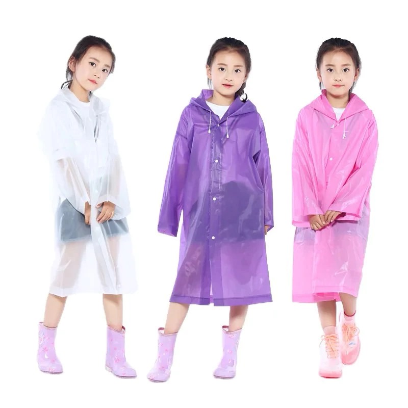 Jas Hujan Ponco Eva ANAK - UNGU (Lightweight Raincoat)