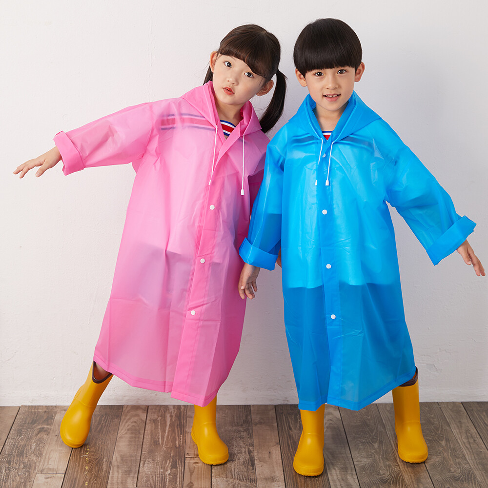 Jas Hujan Ponco Eva ANAK - UNGU (Lightweight Raincoat)