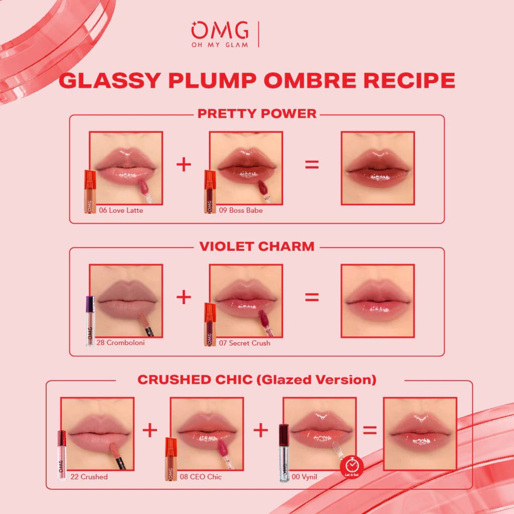 Oh My Glam Glassy Lip Tint - 09 Boss Babe 2gr (OMG)